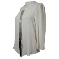 Tara Jarmon Chemisier Soie Crème -Place 22540 3