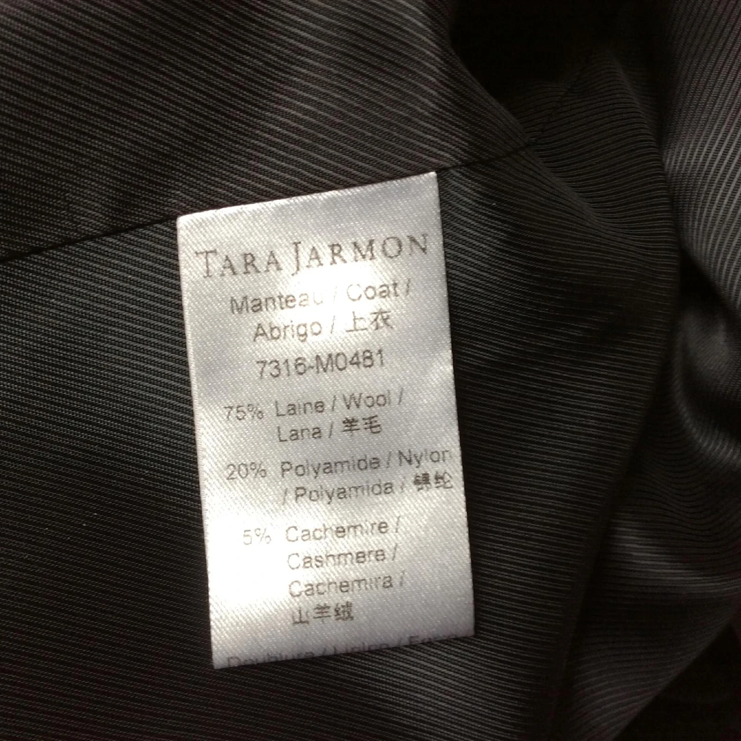 Tara Jarmon Manteau Noir 6 Tara Jarmon Manteau Noir – Image 6