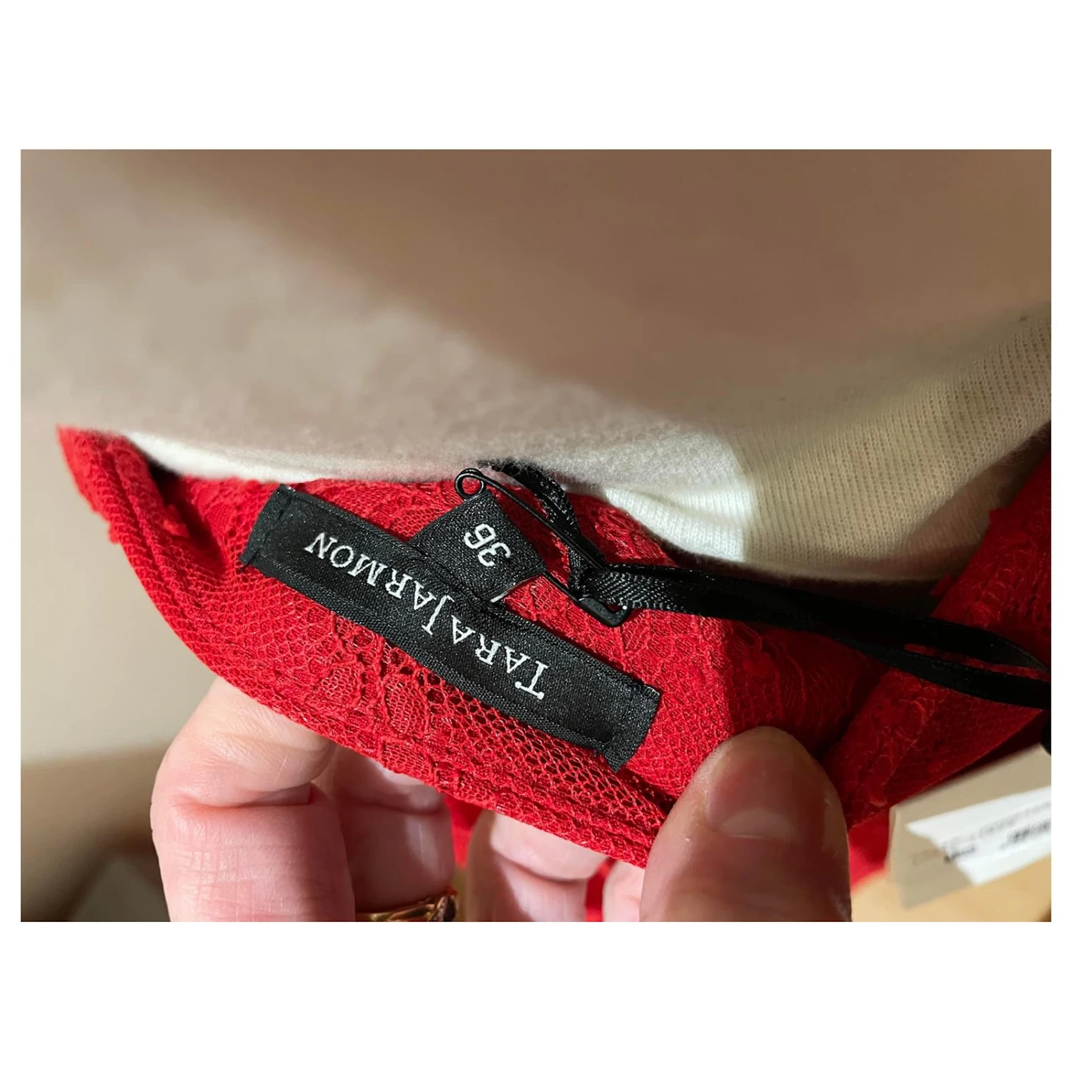 Tara Jarmon Jupes Rouge 5 Tara Jarmon Jupes Rouge – Image 5