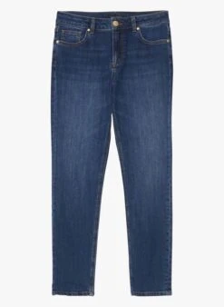 Tara Jarmon Jean Slim 7/8 En Coton Stretch | Bleu