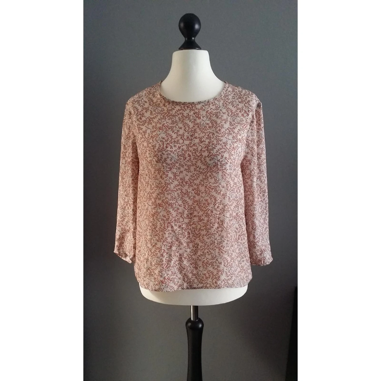 Tara Jarmon Top Rose Orange Crème 3 Tara Jarmon Top Rose Orange Crème – Image 3