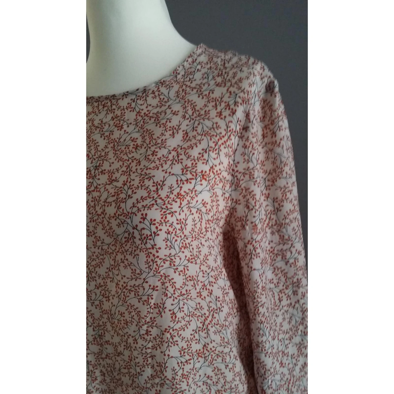 Tara Jarmon Top Rose Orange Crème 4 Tara Jarmon Top Rose Orange Crème – Image 4