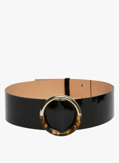 Tara Jarmon LAUREN - Ceinture En Cuir Verni | Noir