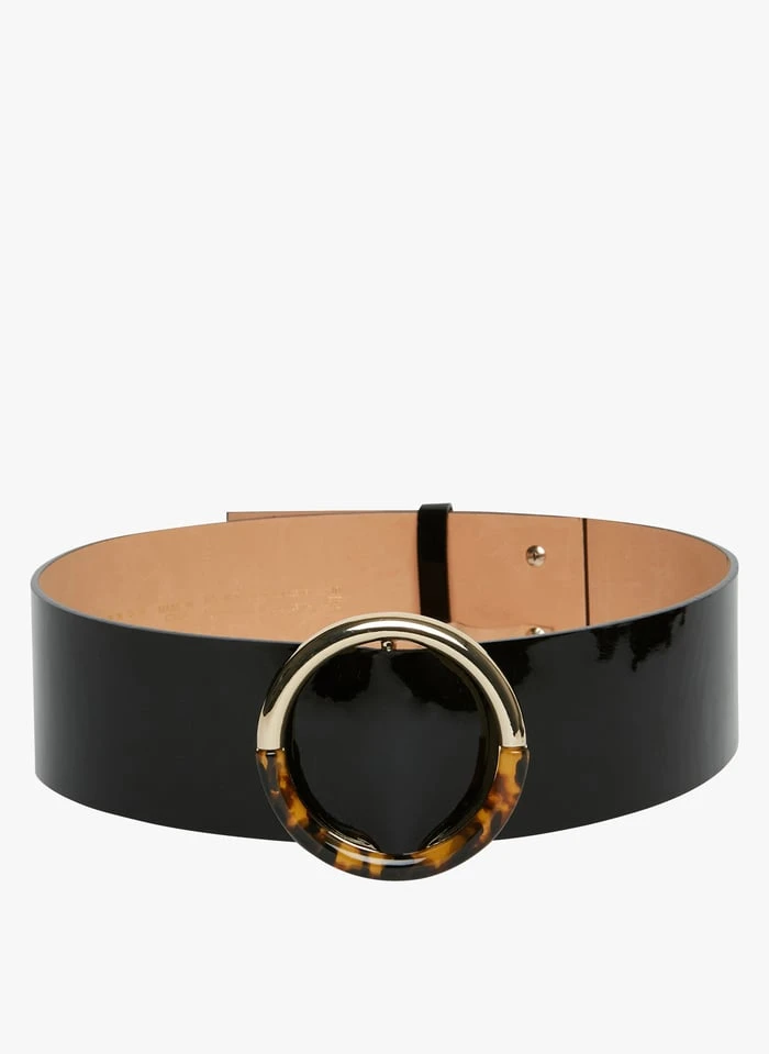 Tara Jarmon LAUREN - Ceinture En Cuir Verni | Noir 1 Tara Jarmon LAUREN - Ceinture En Cuir Verni | Noir