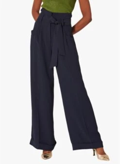 Tara Jarmon Pantalon Palazzo à Pinces | Bleu