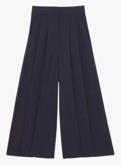 Tara Jarmon Pantalon Large En Crêpe | Bleu