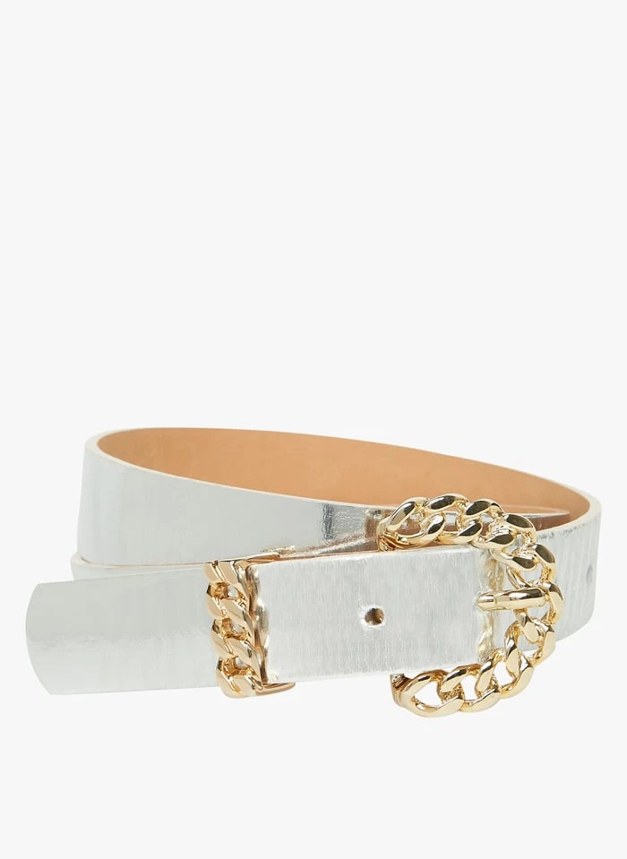 Tara Jarmon BELLA - Ceinture En Cuir Métallisé | Argent 1 Tara Jarmon BELLA - Ceinture En Cuir Métallisé | Argent