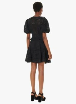 Tara Jarmon CARINE - Top Court En Coton Brodé | Noir -Place 4029861