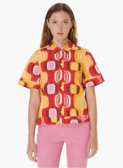 Tara Jarmon CAMMIE - Chemise Imprimée En Coton | Rouge