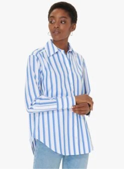 Tara Jarmon CARRIE - Chemise à Rayures En Coton | Bleu