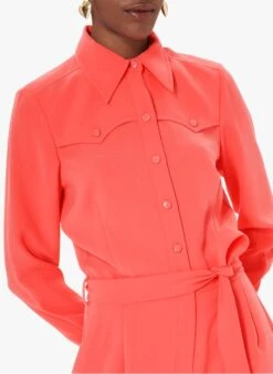 Tara Jarmon CHRISTO - Combinaison Droite Col Classique | Rose -Place 4029887