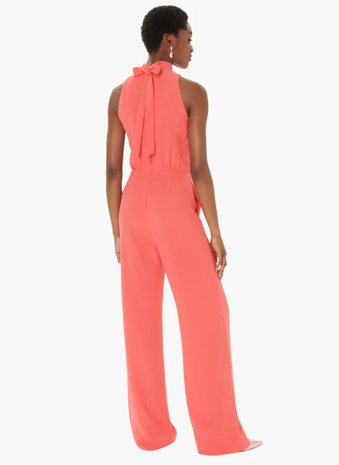 Tara Jarmon CECILE - Combinaison Col Montant Large | Rose 4 Tara Jarmon CECILE - Combinaison Col Montant Large | Rose – Image 4