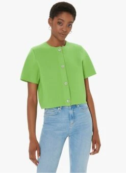 Tara Jarmon GLITTER - Cardigan Col Rond | Vert