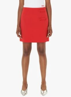 Tara Jarmon JEHONA - Jupe Courte En Toile Double | Rouge