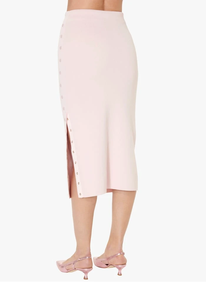 Tara Jarmon JUSTINE - Jupe Midi Crayon En Coton Mélangé | Rose 2 Tara Jarmon JUSTINE - Jupe Midi Crayon En Coton Mélangé | Rose – Image 2