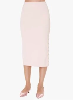 Tara Jarmon JUSTINE - Jupe Midi Crayon En Coton Mélangé | Rose