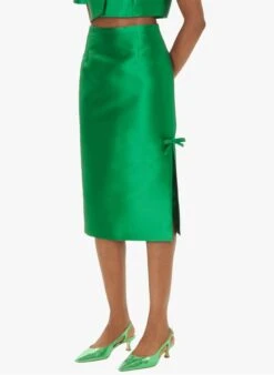 Tara Jarmon JADE - Jupe Droite Taille Haute | Vert