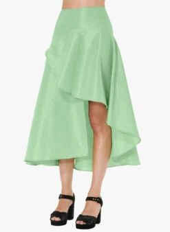 Tara Jarmon JAVIERA - Jupe Asymétrique Taille Haute | Vert