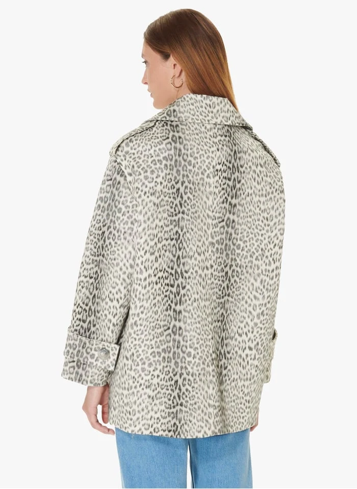 Tara Jarmon MAXENCE - Manteau Imprimé Col Tailleur | Blanc 2 Tara Jarmon MAXENCE - Manteau Imprimé Col Tailleur | Blanc – Image 2