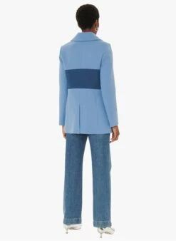 Tara Jarmon MARINELLA - Veste De Tailleur En Coton | Bleu -Place 4030040