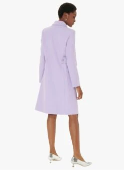 Tara Jarmon MALLORY - Manteau Droit En Coton | Violet -Place 4030043