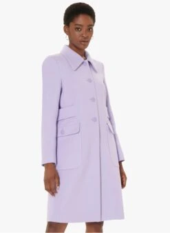 Tara Jarmon MALLORY - Manteau Droit En Coton | Violet