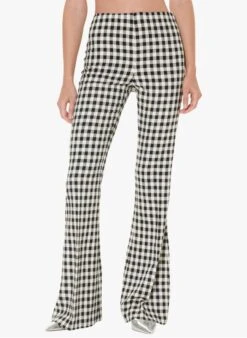 Tara Jarmon PENINA - Pantalon Bootcut Vichy | Gris