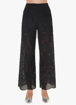 Tara Jarmon PAPRIKA - Pantalon évasé En Coton | Noir