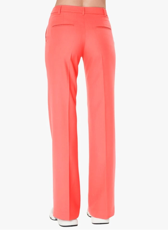 Tara Jarmon PATTI - Pantalon Large En Laine Mélangée | Rose 2 Tara Jarmon PATTI - Pantalon Large En Laine Mélangée | Rose – Image 2