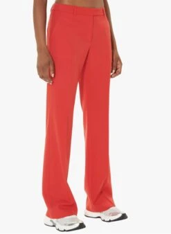 Tara Jarmon PATTI - Pantalon Large En Laine Mélangée | Rouge