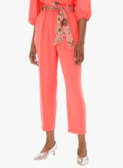 Tara Jarmon PAGA - Pantalon Carotte Taille Haute | Rose