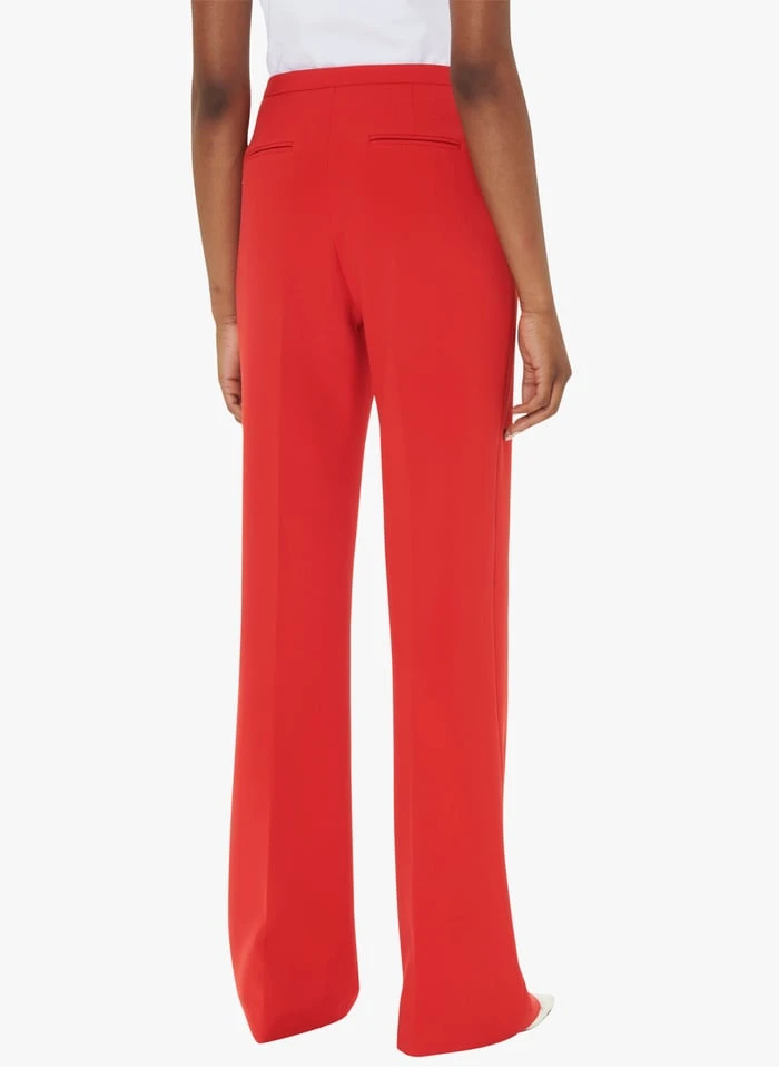 Tara Jarmon PERLITA - Pantalon Large En Toile Double | Rouge 2 Tara Jarmon PERLITA - Pantalon Large En Toile Double | Rouge – Image 2