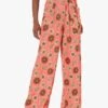Tara Jarmon PYLA - Pantalon Large Taille Haute Imprimé | Rose