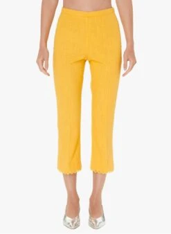 Tara Jarmon PEASI - Pantalon Droit En Coton | Jaune