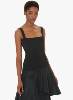 Tara Jarmon PENSEE - Top Moulant à Encolure Droite | Noir 7 Tara Jarmon PENSEE - Top Moulant à Encolure Droite | Noir -Place 4030163