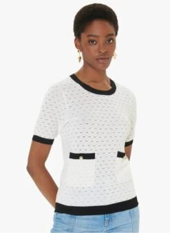 Tara Jarmon PONNIE - Pull Col Rond | Blanc