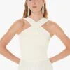 Tara Jarmon PRANA - Top Court Croisé Uni | Blanc
