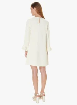 Tara Jarmon REEL - Robe Courte à Col Rond | Blanc -Place 4030201