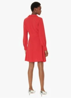 Tara Jarmon REMI - Robe Courte Col V Cintrée | Rouge -Place 4030216