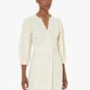 Tara Jarmon ROSALYN - Robe Courte Brodée En Coton | Blanc