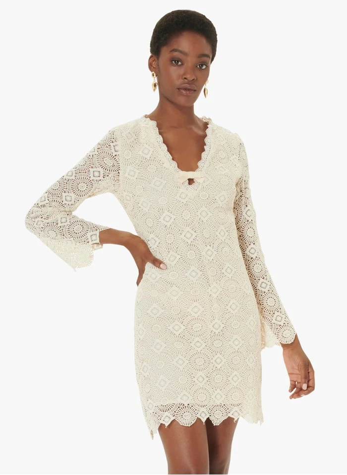 Tara Jarmon RACHELLA - Robe Courte En Coton | Multicolore 1 Tara Jarmon RACHELLA - Robe Courte En Coton | Multicolore