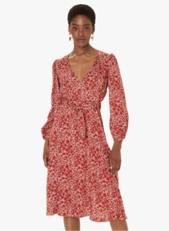 Tara Jarmon RAPHAEL - Robe Mi-longue En Viscose Imprimée | Rouge