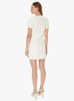 Tara Jarmon ROSSIA - Robe Courte Col Rond à Rayure | Blanc 7 Tara Jarmon ROSSIA - Robe Courte Col Rond à Rayure | Blanc -Place 4030296