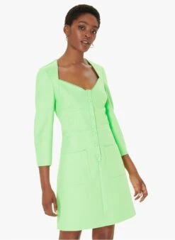Tara Jarmon ROMEANA - Robe Courte Col V | Vert