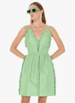 Tara Jarmon ROMARIN - Robe Courte En Taffetas | Vert