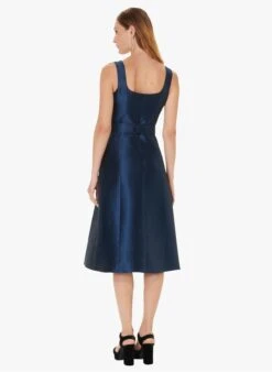 Tara Jarmon REGINA - Robe Midi En Satin | Bleu 7 Tara Jarmon REGINA - Robe Midi En Satin | Bleu -Place 4030377