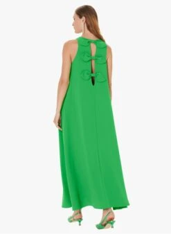 Tara Jarmon ROXANNE - Robe Longue Col Rond | Vert -Place 4030387