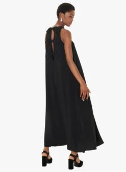 Tara Jarmon ROXANNE - Robe Longue Col Rond | Noir -Place 4030390