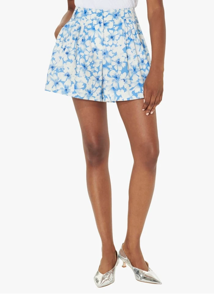 Tara Jarmon SELENA - Short Large En Coton | Bleu 1 Tara Jarmon SELENA - Short Large En Coton | Bleu