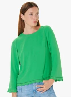 Tara Jarmon TEDDY - Top Col Rond | Vert